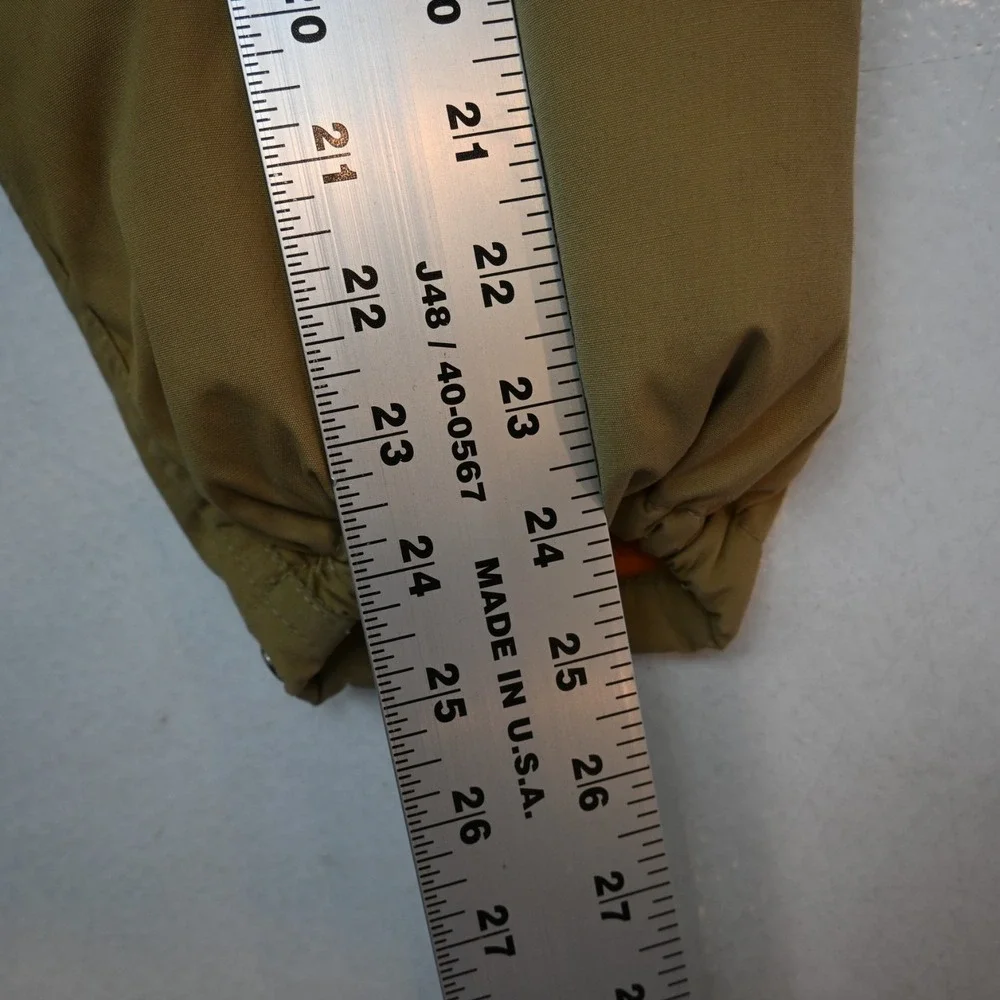 Vtg North Face‎ Down Mens Sierra Puffer Jacket Coat Khaki Beige Large L USA Made